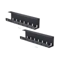 StarTech.com Under Desk Cable Management Tray Black
