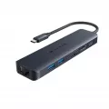 Targus HyperDrive EcoSmart Gen.2 Universal USB-C 7-in-1 Hub w 100 W PD Power Pass-thru