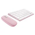 T'nb iClick color Bluetooth keyboard and mouse - pink AZERTY (FR)