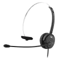 T'nb Activ 100M Professional Mono Headset Jack Usb Rj9 Jack Wired Headset With Usb And Rj9 Adaptors Mono Earpad