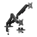 T'nb ERGO - Double arm mechanical monitor stand - black