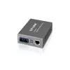 TP-Link WDM Fast Ethernet Media Converter Single Mode SC connector conversion between 10/100BASE-TX and 100BASE-FX full duplex Tx: 1310nm Rx: 1550nm up to 20 km cable length auto-MDI (X) housing moun