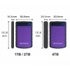Transcend 2TB StoreJet 2.5i 25H3 USB 3.0 Portable HDD Violet