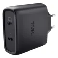 Trust MAXO 65W 2P USB-C GAN CHARGER BLK