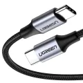 Ugreen USB 2.0 C M/M Round Cable Nickel Plating Aluminum Shell 2m Gray Black