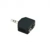 Video seven V7 AUDIO ADAPTER RETAIL 3.5MM JACK TO 2x 3.5MM SOCKET