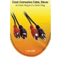 Video seven V7 AUDIO CABLE 1.8M BLACK 2XCINCH M/M RETAIL