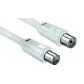 Video seven V7 COAX TV CABLE 85DB 10M WHITE - COAX M/F - RETAIL