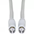 Video seven V7 COAX SAT CABLE 3.5M 85DB WHITE F-PLUG M/M RETAIL