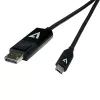 Video seven USB-C to DP Cable 1M Black Black USB-C Video Cable