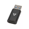 Video seven USB 3 A Male to USB-C F Adapter Mini Black USB Adapter