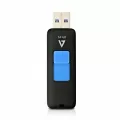 Video seven 64GB FLASH DRIVE USB 3.0 BLACK 100MBs max Read speed slider