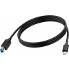 Vision audio visual 2m Black USB-C to USB-3.0B Cable
