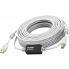 Vision audio visual Techconnect 15m White USB+cable