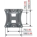 Vogels VPRO FAU-D VESA Interface 12kg MIS-C/D Black