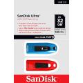 Western Digital SanDisk Ultra 64GB USB 3.0 flash drive Blue + Red dual pack