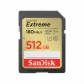 Western Digital Sandisk Extreme SDXC 512GB UHS-I SD Card 180/130 Class 10 U3 V30