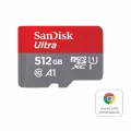 Western Digital SanDisk Ultra microSDXC 512GB card for Chromebooks 150MB/s UHS-I with Adapter