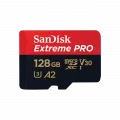 Western Digital Sandisk Extreme Pro microSDXC 128GB UHS-I R200/W90 C10 V30 U3 A2 + SD Adapter