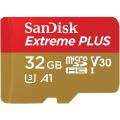 Western Digital Extreme Plus microSDHC 32GB + SD Adapter