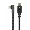 Xtorm Original 90 deg USB-C Lightning cable (1.5m) Black