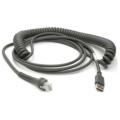 Zebra CABLE SHIELDED USB: SERIES A CONNECTOR 15FT/4.6M COILED