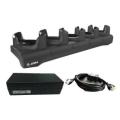 Zebra KIT Five-slot cradle kit to charge TC53 / TC58 TC53e / TC58e / TC53e-RFID devices. Includes five pre-installed five grey shims for devices with a boot power supply and DC cable.