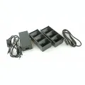 Zebra Two 3 slot batt chargers w/PSU and Y CBL ZQ600 QLn or ZQ500 US pw cord included (f/6 batts)