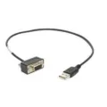 Zebra USB Cable Assembly: 9-Pin Female Straight Scanner Connector 18 Inch Straight Cable (Optimal for Kiosk Integration) to be used with General Purpose Fixed Mount Scanners