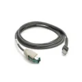 Zebra CABLE - SHIELDED USB: POWER PLUS CONNECTOR 7FT. (2M) STRAIGHT 12V