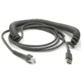 Zebra CABLE SHIELDED USB: SERIES A CONNECTOR 15FT/4.6M COILED
