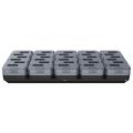 Zebra WS301 30-SLOT SPARE BATTERY CHARGER ALLOWS CHARGING OF 30 SPARE BATTERIES. POWER SUPPLY (PWR-BGA12V150W1WW) AND COUNTRY SPECIFIC AC LINE CORD ARE ALL SOLD SEPARATELY.