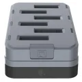 Zebra WS301 6-SLOT SPARE BATTERY CHARGER ALLOWS CHARGING OF 6 SPARE BATTERIES. COUNTRY SPECIFIC POWER SUPPLY (PWR-WUA5V45W1XX) AND USB-C CABLE (CBL-EC5X-USBC3A-01) ARE ALL SOLD SEPARATELY.