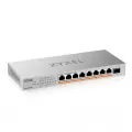ZyXEL XMG-108 8 Ports 2 5G + 1 SFP+ 8 ports 100W total PoE++ Desktop MultiGig unmanaged Switch