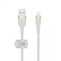 Belkin CHARGE USB-A LTG Braided Sil 2M W