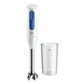 Braun 900W 2 speeds metal shaft easyclick plus system powerbell V plustechnology beaker. White