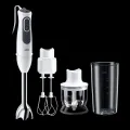 Braun 750W Variabele snelheid metalen voet Powerbell Plus Maatbeker 350mlhakmolen Dubbele garde Wit/Grijs