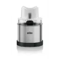 Braun Specerijenmolen - beker roestvrijstaal - deksel transparant - EasyClick-systeem (Series: MQ3000 / MQ3100 / MQ500 / MQ5000 / MQ5200 / MQ700)