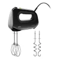 Braun 500W power 4 speeds + turbo DC motor easyclick release button whisksand kneading hooks attachments