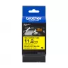 Brother 11.2MM BLACK ON YELLOW HEAT SHRINK TAPE