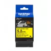 Brother 5.2MM BLACK ON YELLOW HEAT SHRINK TAPE