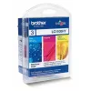 Brother Package with 1x Brother LC-1100HY with 3 colors (y/c/m) Multi-pack blister package