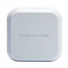 Brother P-touch CUBE Plus PT-P710BTH Rechargeable Label Printer with Bluetooth (White) 128mm x 67mm x 128mm
