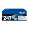 Brother TN-247BKTWIN Black Toner Cartridge ISO Yield 2 x 3 000 pages (Order Multiples of 4)