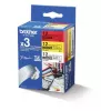 Brother Prepunched roll 102M x 55MM - Thermal paper - removable White 836 labels/rol packing contains 1x TZ-231 TZ-431 en TZ-631