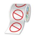 Brother Pre-cut and pre-printed Prohibition rolls Pictogram only 100 x 100 mm - Per roll of 250 labels