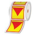 Brother Rolls of pre-cut LOTO labels 85 x 100 mm - Per roll of 300 labels