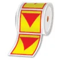 Brother Rolls of pre-cut LOTO labels 85 x 100 mm - Per roll of 300 labels