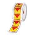 Brother Rolls of pre-cut LOTO labels 42.5 x 50 mm - Per roll of 500 labels