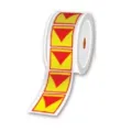Brother Rolls of pre-cut LOTO labels 42.5 x 50 mm - Per roll of 500 labels